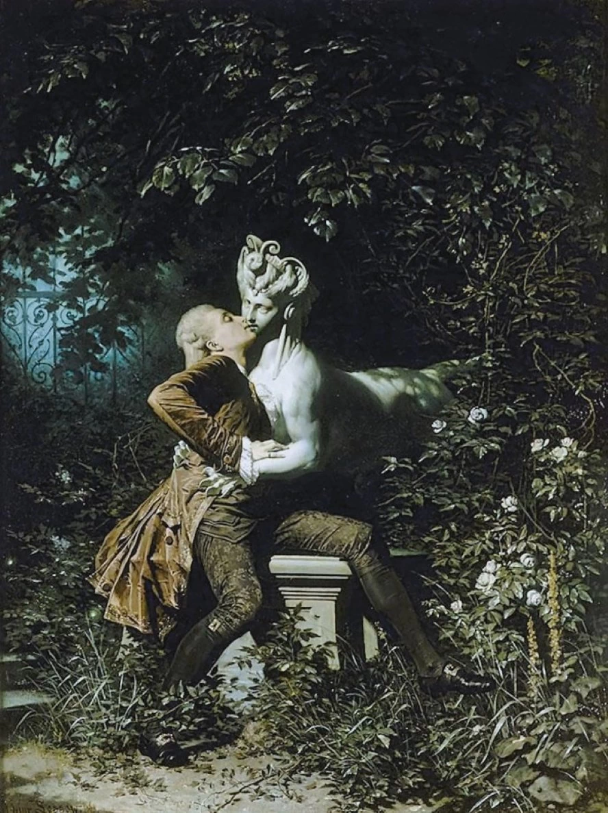 La Sfinge e il Poeta, 1868